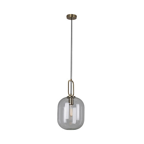 Eurolux Hallstat Glass Pendant 440mm - Clear / Bronze