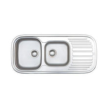 Load image into Gallery viewer, Franke Quinline QLX 621-110 Double Bowl Inset Sink - Stainless Steel
