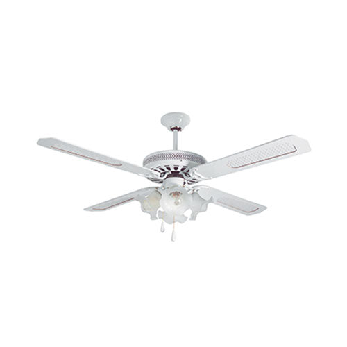 Radiant 4 Blade Ceiling Fan with Lights 1320mm - White