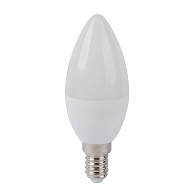LED Bulb Candle Frosted E14 6W 5000K