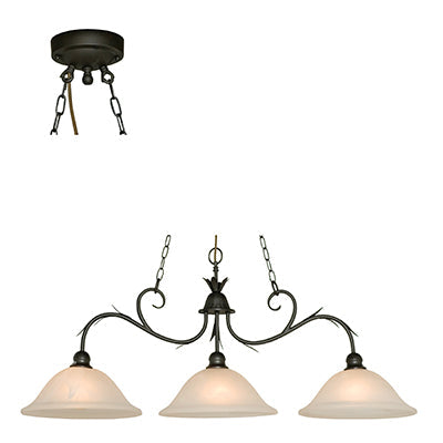 Radiant Decorative Globe 28W Metal Pendant - White