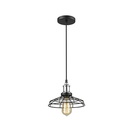 Radiant Grid- Iron Black Chrome Pendant