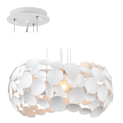 Radiant Freeform 2 Light 60W Steel Pendant