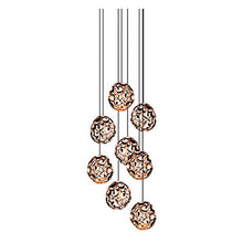 Load image into Gallery viewer, Radiant Tiered 8 Light 60W Metal Pendant
