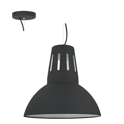 Radiant Large Dome Shaped Metal Pendant