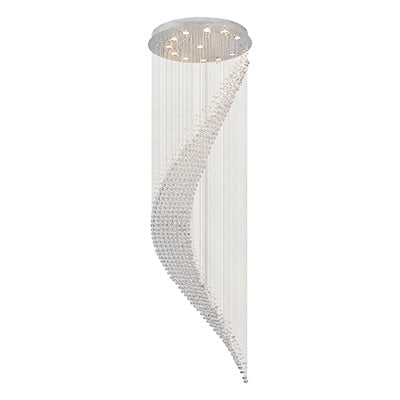 Radiant Swirl 12 Light Chandelier