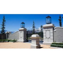 Load image into Gallery viewer, Ambiente Luce AmLu-GSFPM-B Safari Pillar Mounted Grande Lantern - Black

