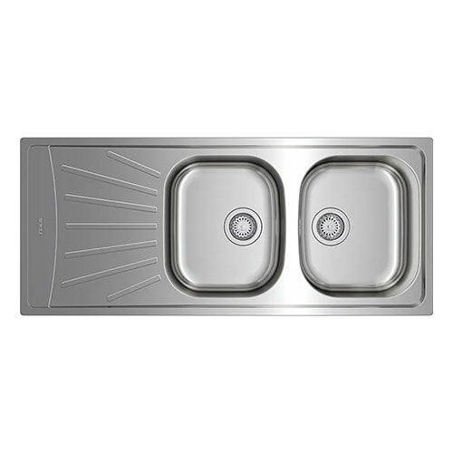 Teka Starbright Double Bowl Inset Sink - Stainless Steel