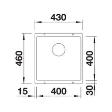 Load image into Gallery viewer, BLANCO SubLine 400-U Silgranit Single Bowl Undermount Sink - Black
