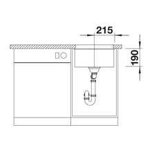 Load image into Gallery viewer, BLANCO SubLine 400-U Silgranit Single Bowl Undermount Sink - Black
