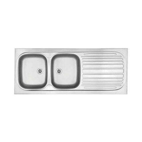 Franke Trendline 721 Stainless Steel Double End Bowl Overmount Sink 535x1200mm